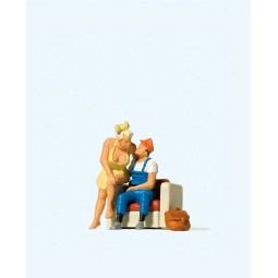 Preiser 28182 figures, Couple at home - Preiser_28182