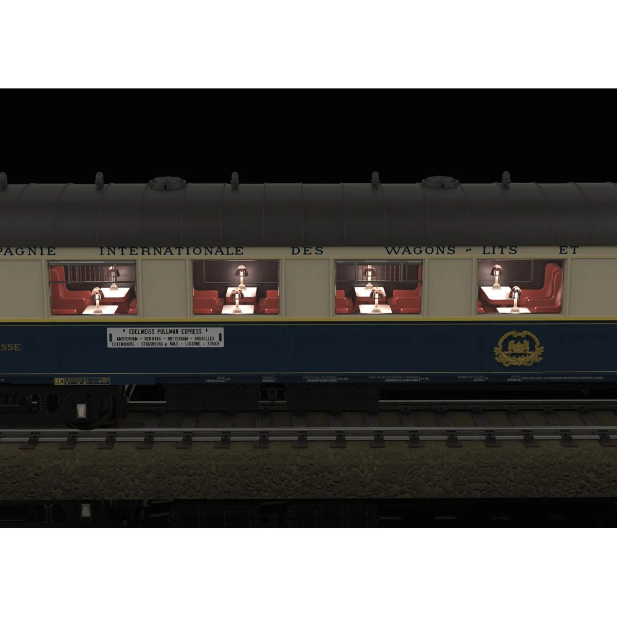 Trix 26470 Set of 6 Pullman "Edelweiss" cars, CIWL - Trix_26470
