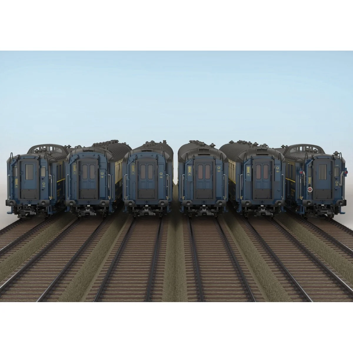 Trix 26470 Set of 6 Pullman "Edelweiss" cars, CIWL - Trix_26470