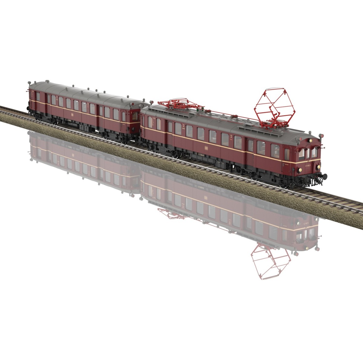 Trix 25853 ET 85 Electric Railcar with ES 85 Driving Car, DB, Digit...
