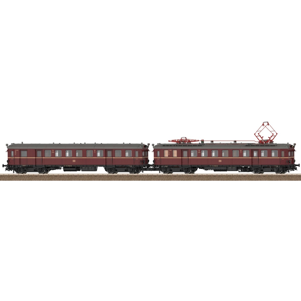 Trix 25853 ET 85 Electric Railcar with ES 85 Driving Car, DB, Digit...