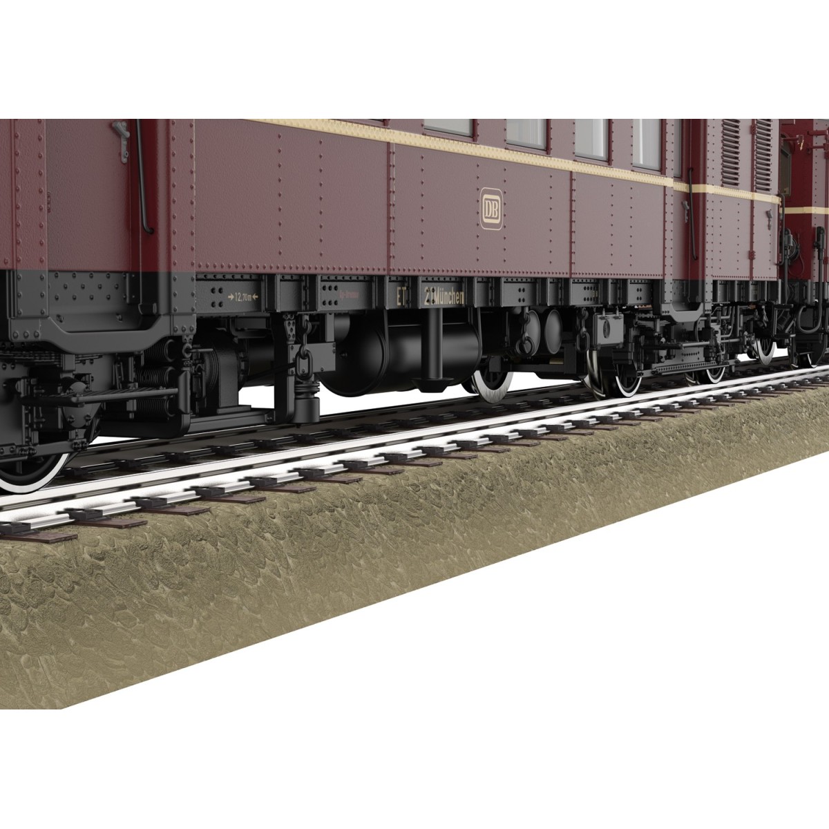 Trix 25853 ET 85 electric railcar with ES 85 driving trailer, DB, d...