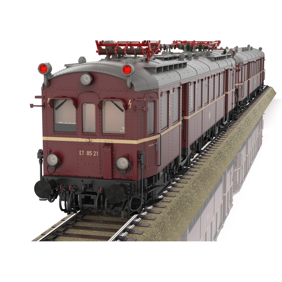Trix 25853 ET 85 Electric Railcar with ES 85 Driving Car, DB, Digit...