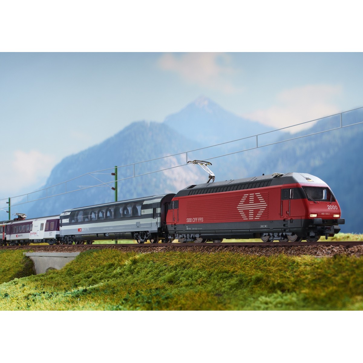 MiniTrix 16764 Electric locomotive Re 460, CFF/SBB/FFS, N scale - T...