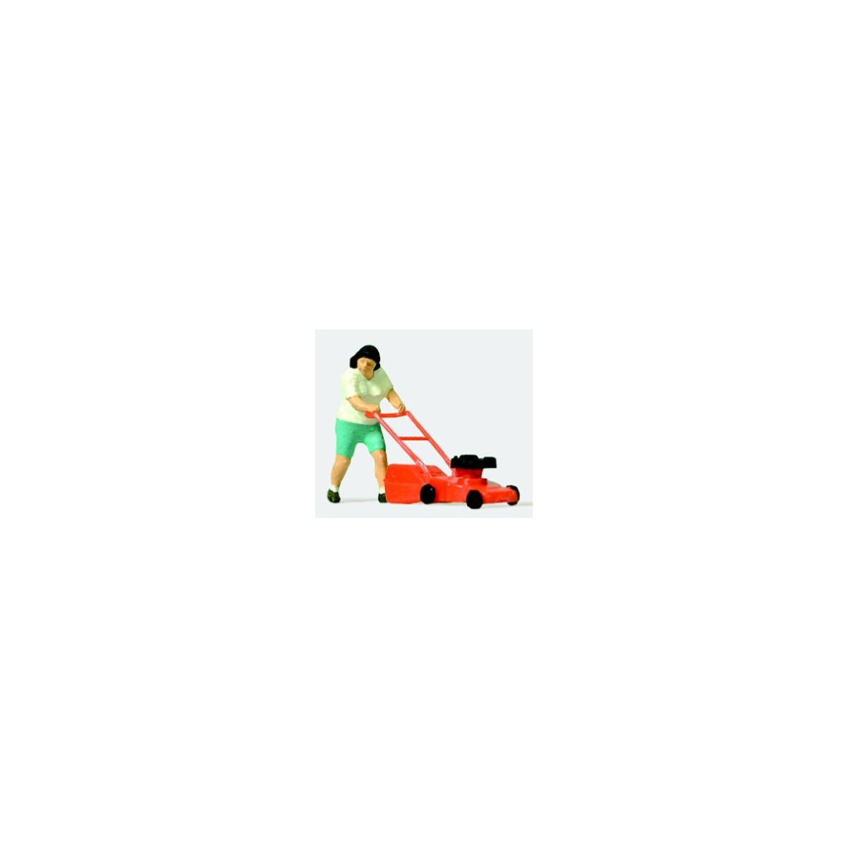 Preiser 28085 Figure, woman with lawnmower - Preiser_28085