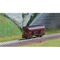 MiniTrix 15931 Self-unloading hopper wagons type Otmm 70, DR, N sca...