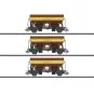Marklin_46335-Marklin 46335 Set of 3 Tdgs 930 type swing-roof wagons, DB