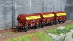 Marklin 46335 Set de 3 wagons à toit pivotant type Tdgs 930, DB Marklin Marklin_46335 - 1