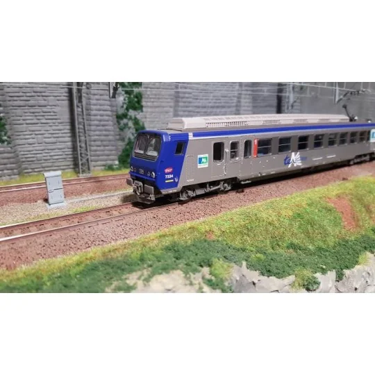 Piko 96412 SNCF Z 2 electric railcar, Z-7334 TER Aquitaine livery, ... Piko_96412-Piko 96412 SNCF Z 2 electric railcar, Z-7334 TER Aquitaine livery, blue and grey - Piko_96412