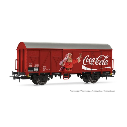 HR6611-Rivarossi HR6611 Wagon couvert à essieux Coca-Cola, DB