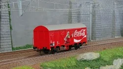 Rivarossi HR6611 Wagon couvert à essieux Coca-Cola, DB Rivarossi HR6611 - 1