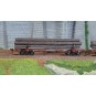 HR6627-Rivarossi HR6627 Set of 2 log wagons, McCloud River, Nos. 1202 and 1204, loaded with timber
