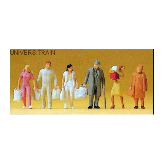 Preiser_14136-Preiser 14136 Figures, people shopping