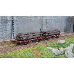 Rivarossi HR6628 Set of 2 log wagons, McCloud River, Nos. 1205 and ...