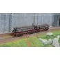HR6628-Rivarossi HR6628 Set of 2 log wagons, McCloud River, Nos. 1205 and 1207, loaded with timber