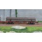 HR6628-Rivarossi HR6628 Set of 2 log wagons, McCloud River, Nos. 1205 and 1207, loaded with timber