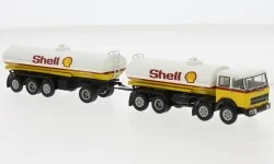 Brekina 58555 Fiat 691 Millepiedi tanker truck + 4-axle tanker trai...