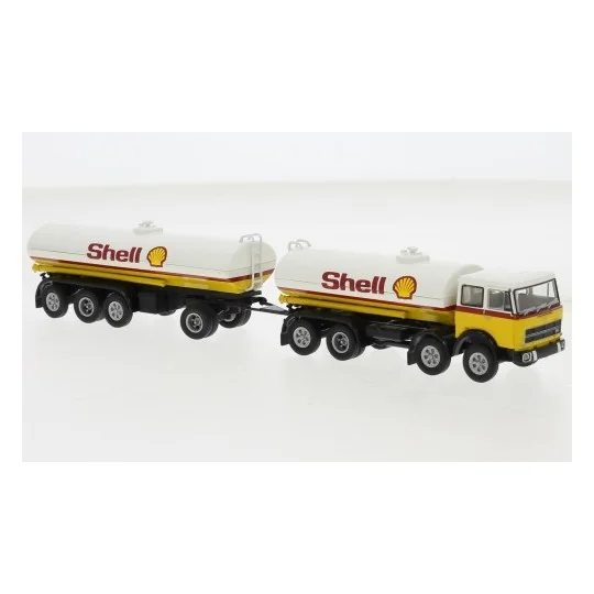 Brekina 58555 Camion Fiat 691 Millepiedi citerne + remorque citerne 4 essieux, "Shell" Sai SAI_58555 - 1 SAI_58555-Camion Fiat 691 Millepiedi citerne + remorque citerne 4 essieux, "Shell" - Brekina 58555