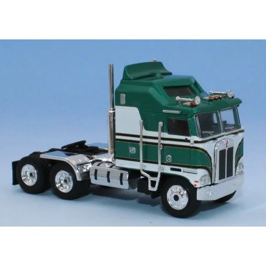 Sai_85730-Camion Tracteur Kenworth K100, vert et blanc - Brekina 85730