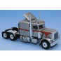 Sai_85712-Brekina 85712 Camion Tracteur Peterbilt 359, gris argent / orange