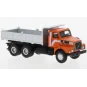 Sai_85651-Camion Volvo N10 benne, orange / noir, 1980 - Brekina 85651