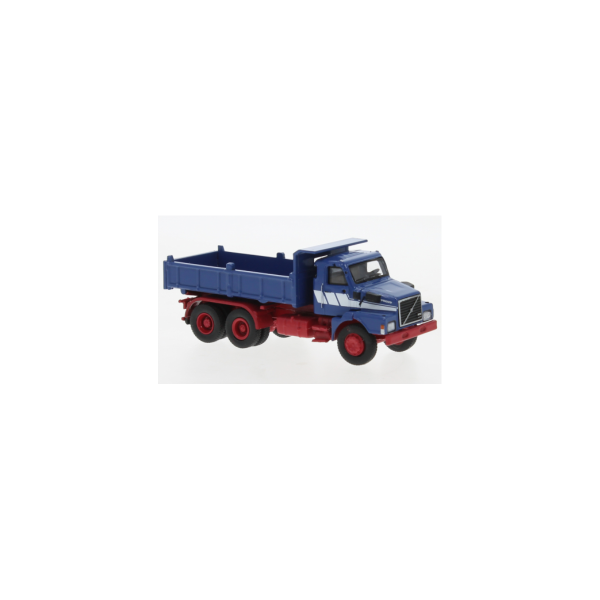 Brekina 85652 Volvo N10 tipper truck, blue/red, 1980 - Sai_85652