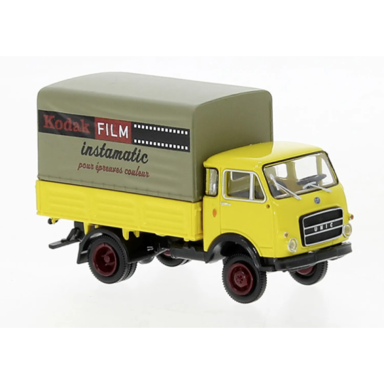 Sai_34644-Brekina 34644 OM UNIC curtainsider truck, "Kodak"
