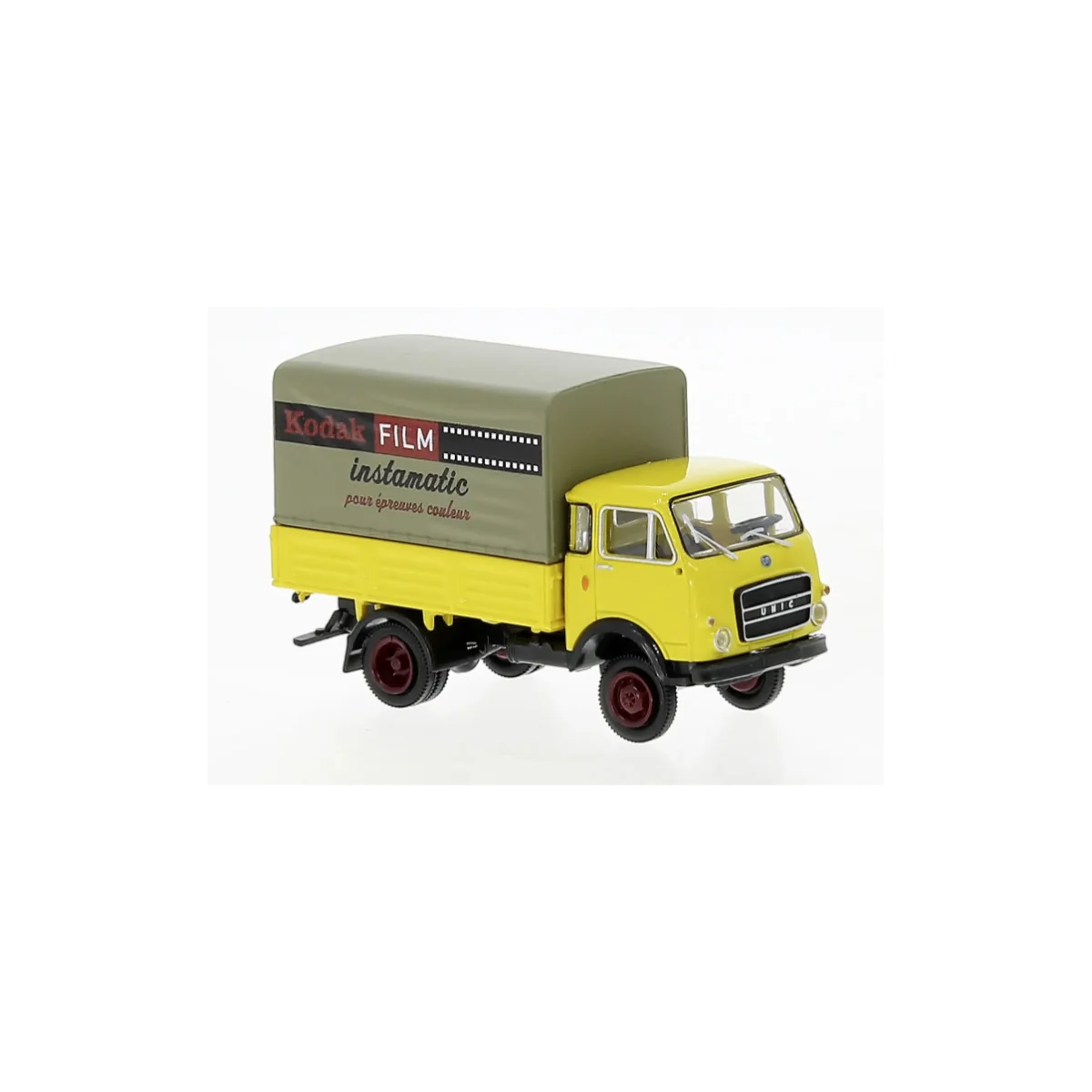 Brekina 34644 OM UNIC curtainsider truck, "Kodak" Brekina 34644 OM UNIC curtainsider truck, "Kodak"