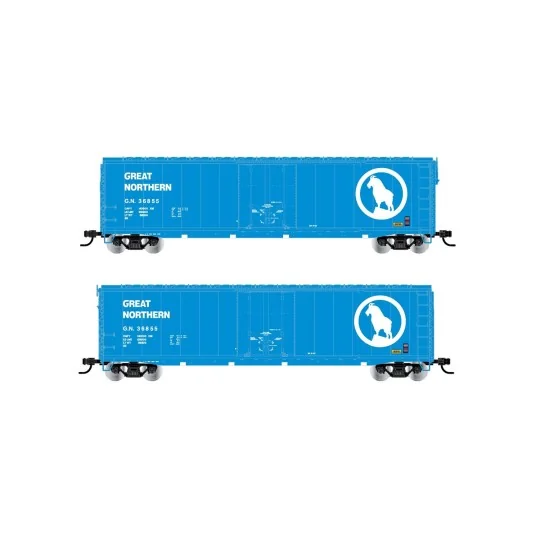 Rivarossi HR6634A Wagon couverts US à bogies, US-Boxcar n°36855, Great Northern Rivarossi HR6634A - 3 HR6634A-Rivarossi HR6634A Wagon couverts US à bogies, US-Boxcar n°36855, Great Northern