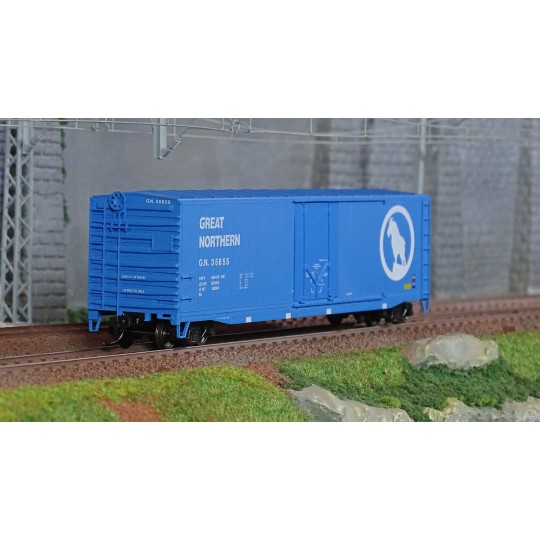HR6634A-Rivarossi HR6634A Wagon couverts US à bogies, US-Boxcar n°36855, Great Northern