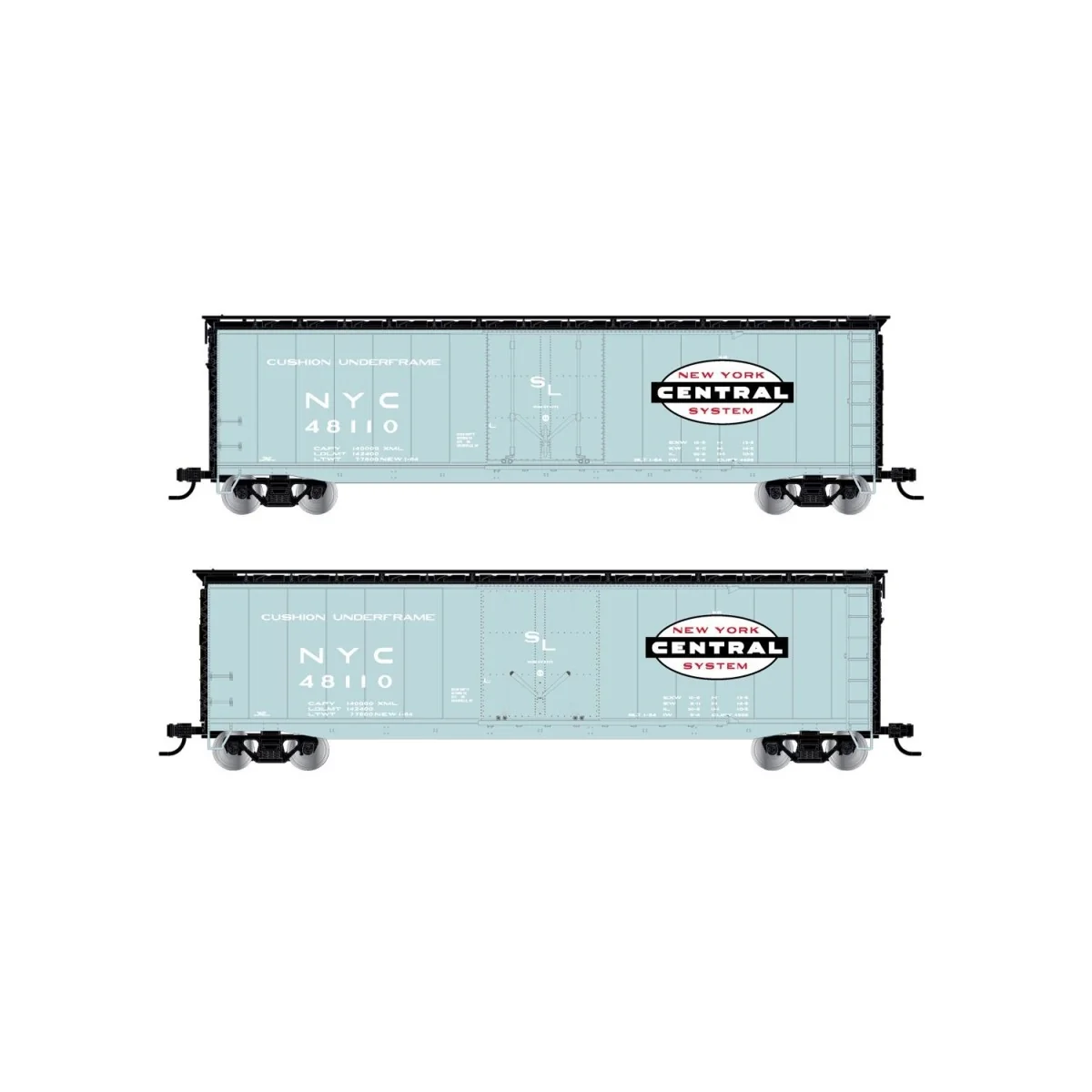 Rivarossi HR6635A US covered bogie wagon, roof walkway, US-Boxcar n... Rivarossi HR6635A US covered bogie wagon, roof walkway, US-Boxcar n...