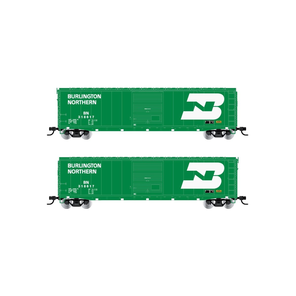 Rivarossi HR6637A US Boxcar, US-Boxcar No. 318617, Burlington North...