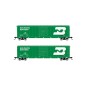 HR6637A-Rivarossi HR6637A Wagon couverts US à bogies, US-Boxcar n°318617, Burlington Northern