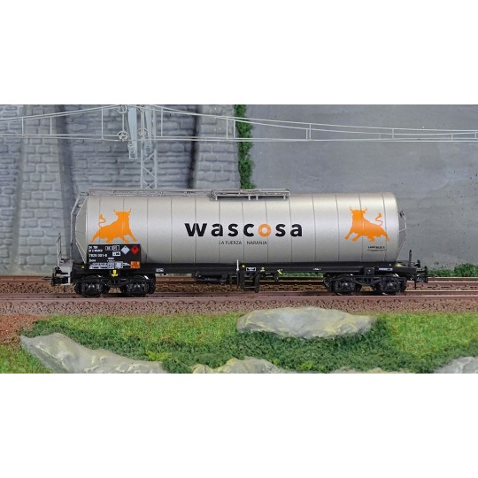HR6638-Rivarossi HR6638 Bogie tank wagon, WASCOSA "Fuerza Naranja"