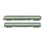 Jouef HJ2418 Autorail diesel RGP 2 X 2717 + remorque XR 7710, SNCF, vert/beige logo d'origine Jouef HJ2418 - 5 HJ2418-Jouef HJ2418 Autorail diesel RGP 2 X 2717 + remorque XR 7710, SNCF, vert/beige logo d'origine