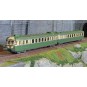 HJ2420-Jouef HJ2420 RGP 2 X 2712 diesel railcar + XR 7714 trailer, SNCF, green/beige with smoke deflectors