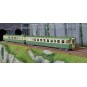 HJ2420-Jouef HJ2420 RGP 2 X 2712 diesel railcar + XR 7714 trailer, SNCF, green/beige with smoke deflectors