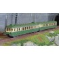 HJ2429S-Jouef HJ2429S RGP 2 X 2719 diesel railcar + XRAB 7708 trailer, SNCF, green/beige with smoke deflectors, digital sound