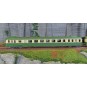 HJ2429-Jouef HJ2429 RGP 2 X 2719 diesel railcar + XRAB 7708 trailer, SNCF, green/beige with smoke deflectors