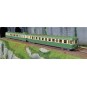 HJ2429-Jouef HJ2429 RGP 2 X 2719 diesel railcar + XRAB 7708 trailer, SNCF, green/beige with smoke deflectors