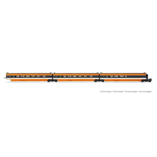 HJ3014-Jouef HJ3014 Set de 3 voitures intermédiaire TGV Sud-Est, version inaugurale 1981, SNCF, 1ere, 2eme classe et bar