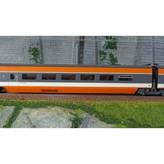 Jouef HJ3014 Set of 3 intermediate TGV Sud-Est cars, inaugural vers... HJ3014-Jouef HJ3014 Set of 3 intermediate TGV Sud-Est cars, inaugural version 1981, SNCF, 1st, 2nd class and bar