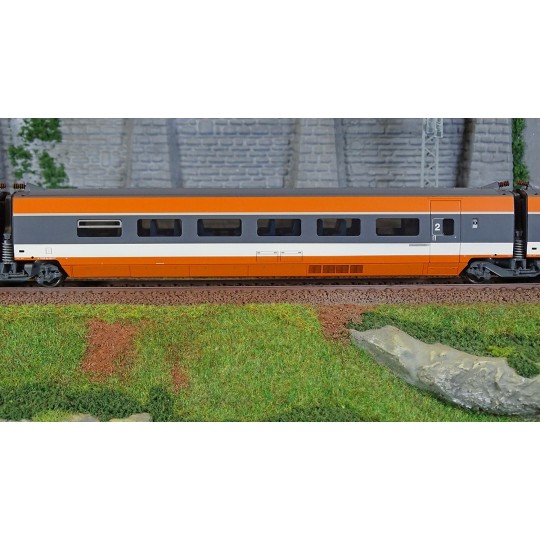 HJ3015-Jouef HJ3015 Set of 3 intermediate TGV Sud-Est coaches, inaugural version 1981, SNCF, 2nd class