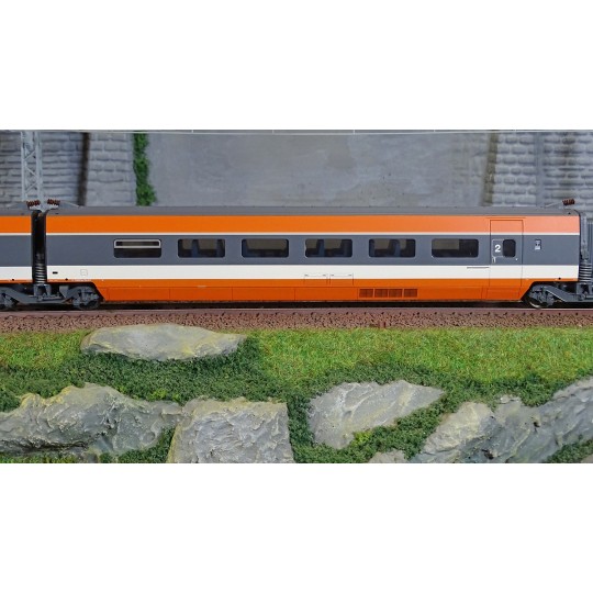 HJ3015-Jouef HJ3015 Set of 3 intermediate TGV Sud-Est coaches, inaugural version 1981, SNCF, 2nd class