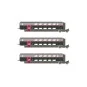 Jouef HJ3017 Set of 3 intermediate TGV Duplex Carmillon cars, SNCF,... HJ3017-Jouef HJ3017 Set of 3 intermediate TGV Duplex Carmillon cars, SNCF, 2nd class