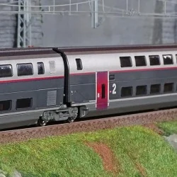 Jouef HJ3017 Set de 3 voitures intermédiaire TGV Duplex Carmillon, SNCF, 2ème classe Jouef HJ3017 - 1