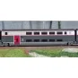 HJ3017-Jouef HJ3017 Set de 3 voitures intermédiaire TGV Duplex Carmillon, SNCF, 2ème classe