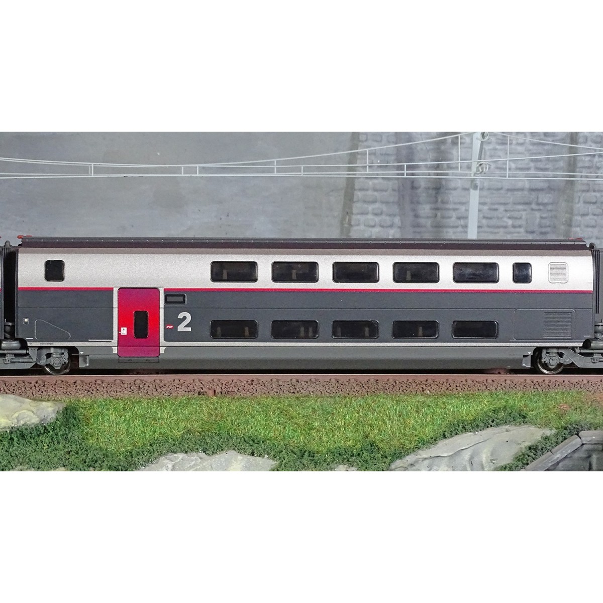 Jouef HJ3017 Set de 3 voitures intermédiaire TGV Duplex Carmillon, SNCF, 2ème classe Jouef HJ3017 - 4