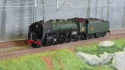 Jouef HJ2430S Locomotive à vapeur 141 R 44, tender charbon, livrée vert et noir, SNCF, Sarreguemines, digitale sonore Jouef HJ24