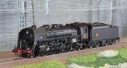 Jouef HJ2431S Locomotive à vapeur 141 R 484, tender charbon, livrée noire, SNCF, Hausbergen, digitale sonore Jouef HJ2431S - 1